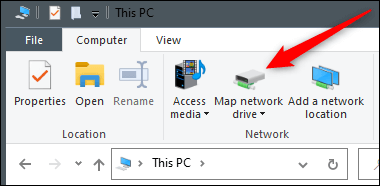 Click-Map-Network-Drive. كيفية تعيين محرك أقراص الشبكة على Windows 10
