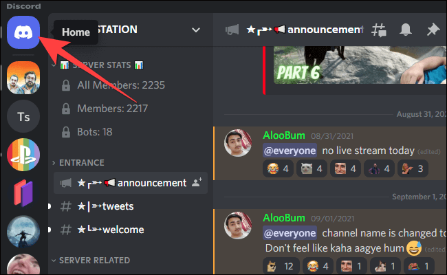Click-the-Home-Button-in-top-left-corner-of-Discord-window كيفية حظر أو إلغاء حظر الأشخاص على Discord