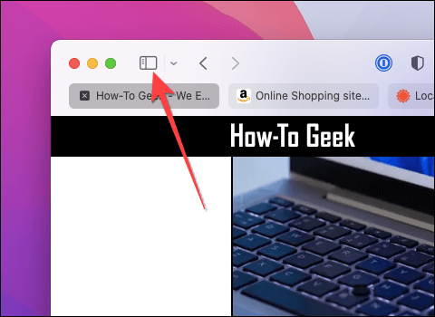 Click-the-Sidebar-button-in-top-left-corner-on-safari كيفية نسخ عناوين URL لجميع علامات التبويب المفتوحة في Safari