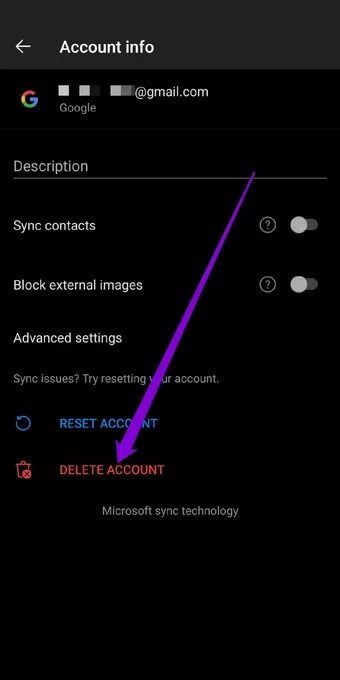 Delete-Account-from-Outlook_7c4a12eb7455b3a1ce1ef1cadcf29289 أفضل 8 طرق لإصلاح عدم عمل تطبيق Outlook على Android