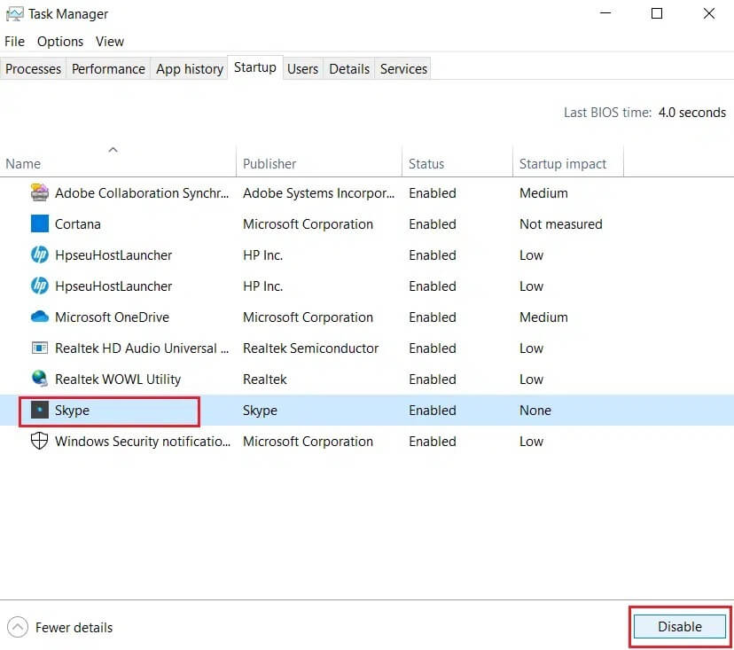 Disable-task-in-Task-Manager-Startup-tab كيفية إصلاح ارتفاع استخدام وحدة المعالجة المركزية CPU بسبب hkcmd