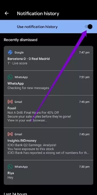 Enable-Notification-History-on-Android_7c4a12eb7455b3a1ce1ef1cadcf29289 أفضل 4 طرق لإيقاف تشغيل الإشعارات على Android