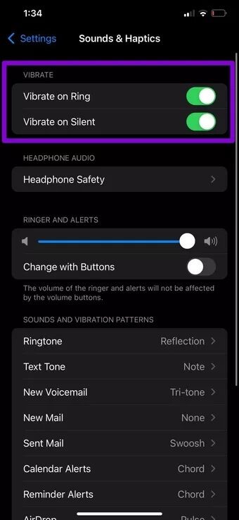 Enable-Vibration-iPhone_7c4a12eb7455b3a1ce1ef1cadcf29289 أفضل 7 إصلاحات لعدم اهتزاز أجهزة iPhone
