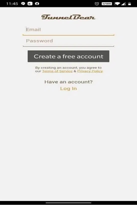 Fill-in-your-email-id-and-password-and-tap-on-Create-a-free-account كيفية الوصول إلى المواقع المحظورة على Android