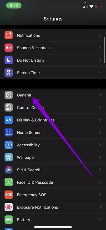 General-Settings-on-iPhone_2021-10-11-033737_7c4a12eb7455b3a1ce1ef1cadcf29289 أفضل 7 إصلاحات لعدم اهتزاز أجهزة iPhone