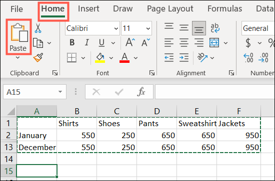 HomePaste-ExcelCopyVisibleOnly كيفية نسخ ولصق الخلايا المرئية فقط في Microsoft Excel