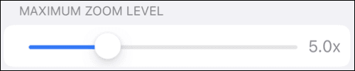 MaxZoomLevel-iPhoneMagnifyApp كيفية تكبير أي تطبيق على جهاز iPhone أو iPad