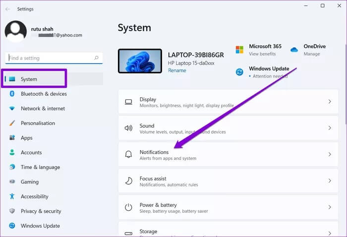 Notifications-Settings_935adec67b324b146ff212ec4c69054f كيفية إدارة الإشعارات على Windows 11