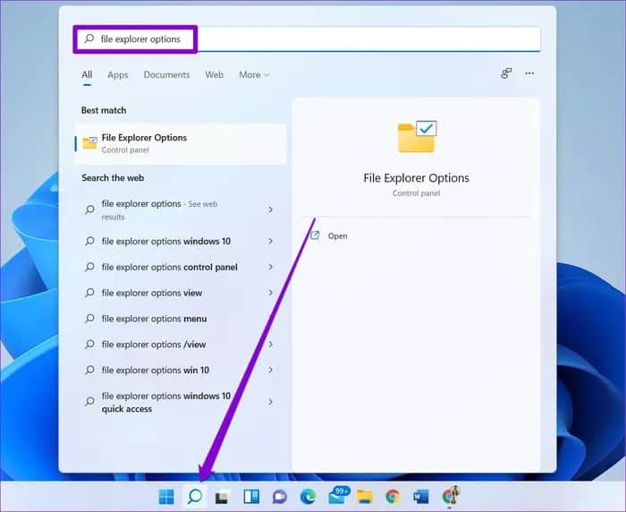 Open-File-Explorer-Options_935adec67b324b146ff212ec4c69054f أفضل 7 طرق لإصلاح عدم عمل مستكشف الملفات على Windows 11