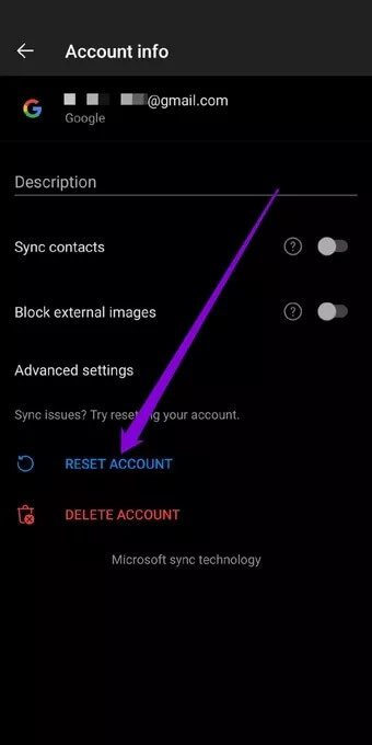 Reset-Account-on-Microsoft-Outlook_7c4a12eb7455b3a1ce1ef1cadcf29289 أفضل 8 طرق لإصلاح عدم عمل تطبيق Outlook على Android