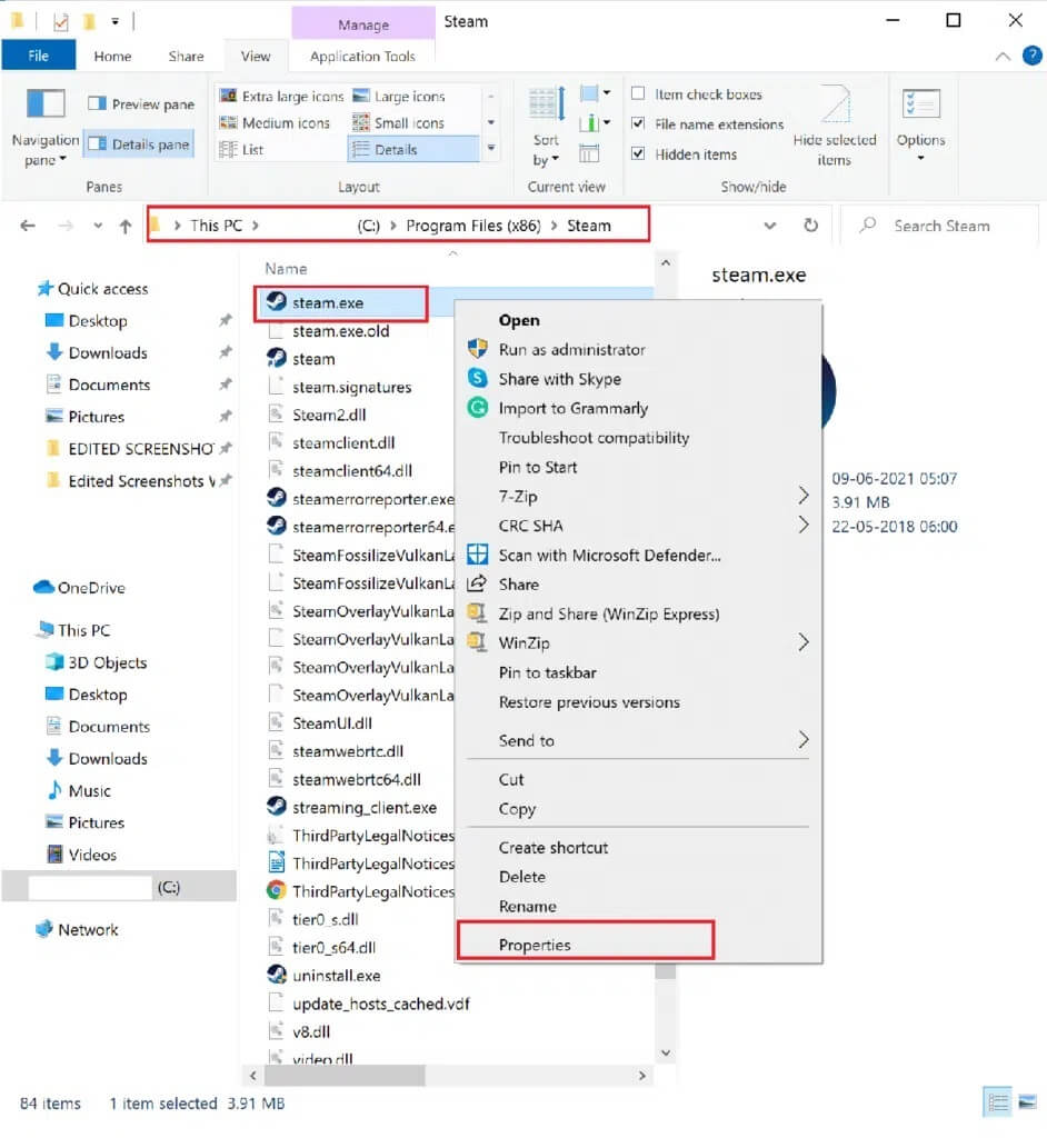 Right-click-on-the-.exe-file-of-Call-of-Duty-and-select-Properties-from-the-menu-942x1024-1 كيفية إصلاح خطأ Dev 6068