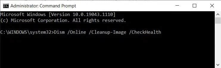 Run-DISM-checkhealth-command-2 كيفية حذف الإدخالات المعطلة في تسجيل Windows