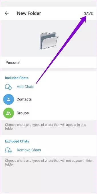 How to save telegram chat
