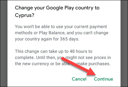 كيفية تغيير البلد أو المنطقة في متجر Google Play - %categories