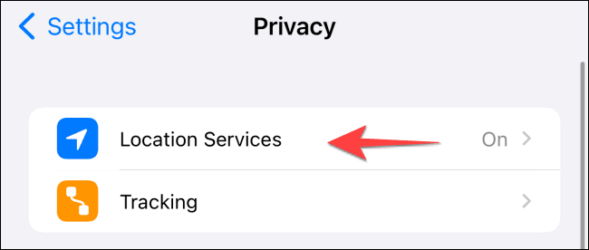 Select location services for privacy on iphone - كيفية حذف تفاصيل الموقع من الصور على iPhone و iPad