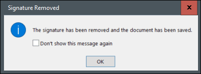 Signature-removed-message. كيفية إضافة (أو إزالة) توقيع رقمي في ملفات Microsoft Office