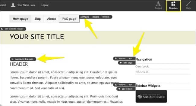 Squarespace-Website-Editor ما هو محرر WYSIWYG؟