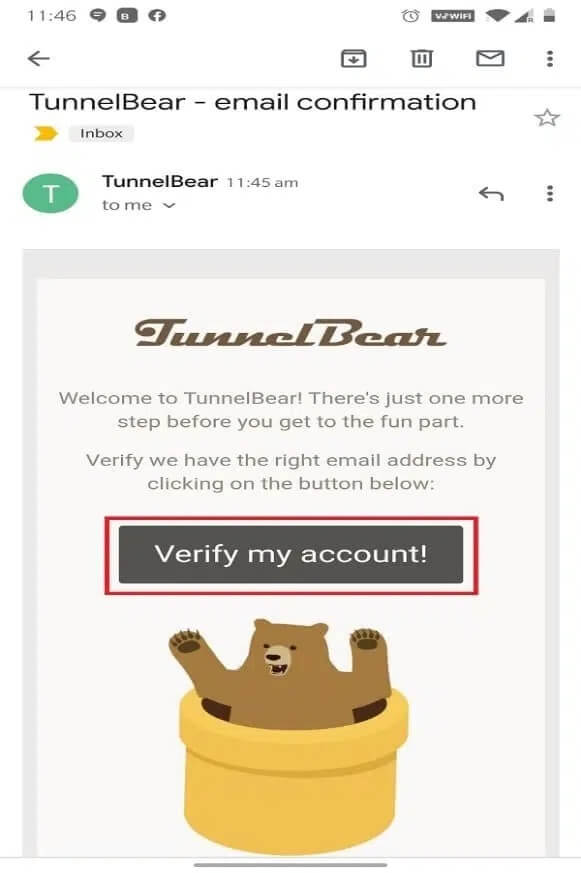 Tap-on-Verify-my-account كيفية الوصول إلى المواقع المحظورة على Android