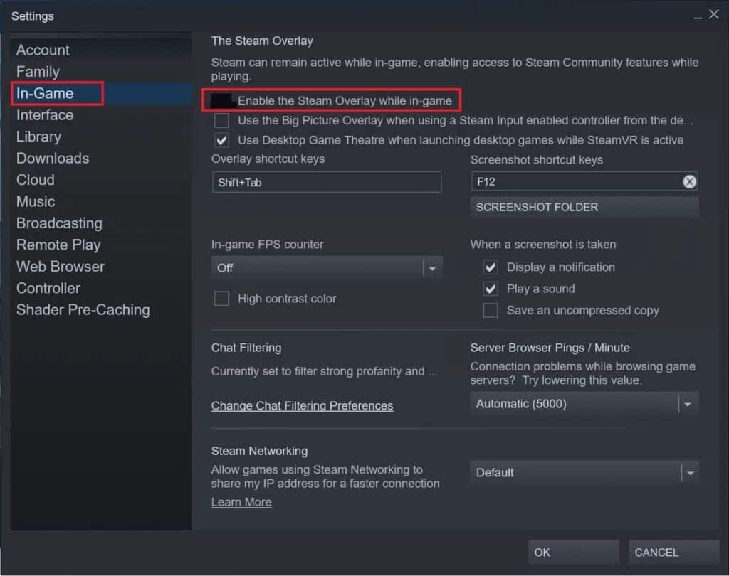 Uncheck-the-box-next-to-the-option-titled-Enable-the-Steam-Overlay-while-in-game-1024x810-1 كيفية إصلاح خطأ Dev 6068