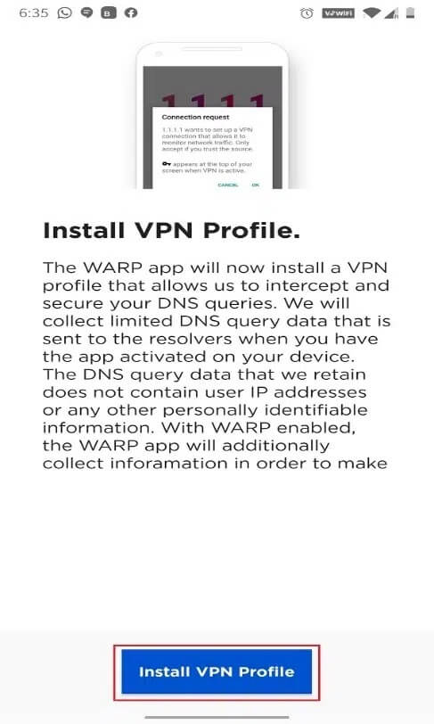 You-will-be-asked-to-Install-VPN-Profile.-Tap-on-it كيفية الوصول إلى المواقع المحظورة على Android