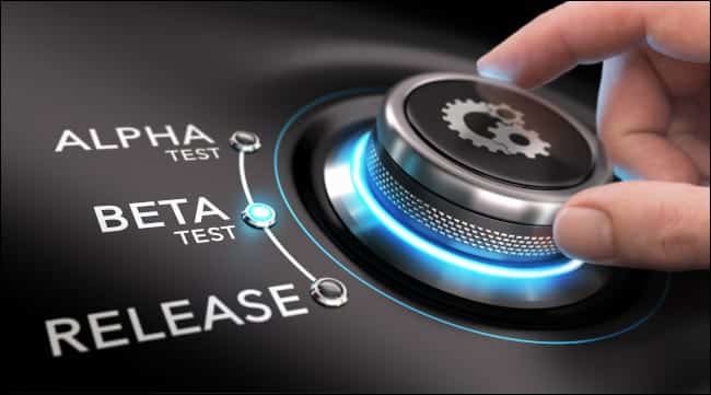 alpha-beta-release-knob ما هو اختبار بيتا؟