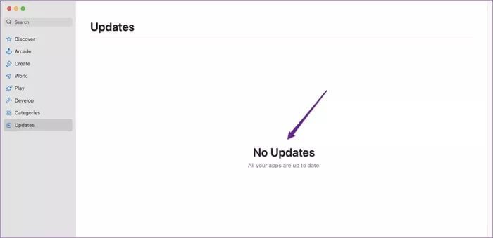 app-store-updates-tab-opened_2021-10-15-135225_935adec67b324b146ff212ec4c69054f أفضل 4 طرق لإصلاح التطبيقات التي لا تستجيب على جهاز Mac