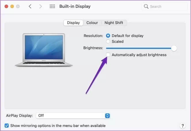 automatically-adjust-brightness-mac_4d470f76dc99e18ad75087b1b8410ea9 كيفية إصلاح ضبابية شاشة Mac