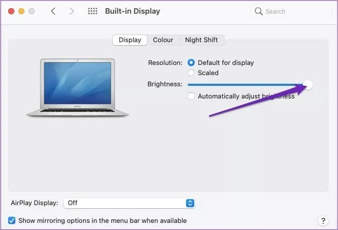 brightness-slider-mac_4d470f76dc99e18ad75087b1b8410ea9 كيفية إصلاح ضبابية شاشة Mac