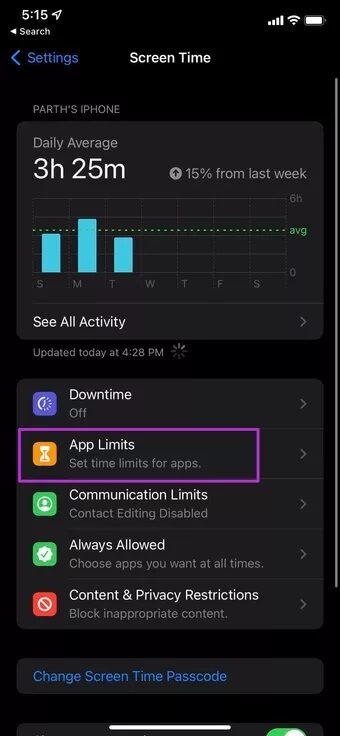 check-app-limits_7c4a12eb7455b3a1ce1ef1cadcf29289 أفضل 7 طرق لإصلاح عدم فتح التطبيقات على iPhone
