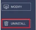 choose-UNINSTALL-to-remove-avast كيفية إصلاح توقف تحديث Avast على Windows 10