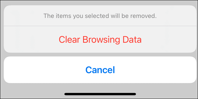 clear-chrome-browsing-history-ipad-iphone-confirm كيفية مسح سجل المتصفح في Chrome لأجهزة iPhone و iPad