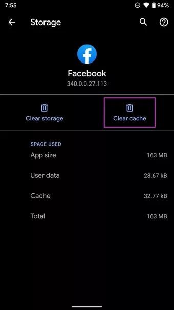 clear-facebook-cache_7c4a12eb7455b3a1ce1ef1cadcf29289 أفضل 9 طرق لإصلاح عدم تحميل الصور على Facebook