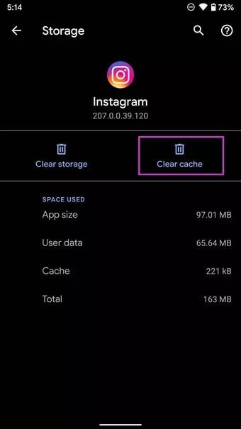 clear-instagram-cache_7c4a12eb7455b3a1ce1ef1cadcf29289 أفضل 9 طرق لإصلاح عدم سماح Instagram لك بالنشر