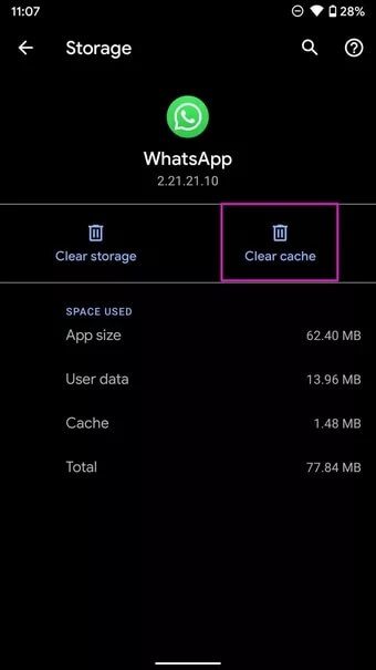 clear-whatsapp-cache_7c4a12eb7455b3a1ce1ef1cadcf29289 أفضل 9 طرق لإصلاح عدم اتصال WhatsApp على Android