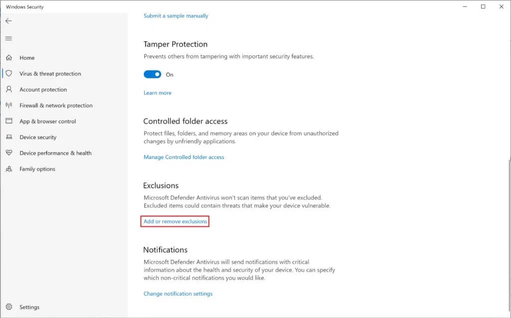 click-on-add-or-remove-exclusions-1024x638-1 إصلاح استمرار تعطل Steam