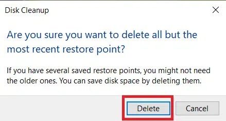 click-on-delete-in-the-confirmation-prompt-to-dele كيفية حذف ملفات إعداد Win في Windows 10