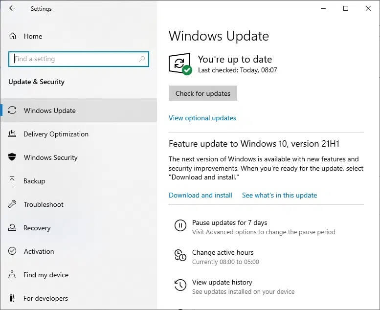 click-on-windows-update-and-install-the-programs-a-1 كيفية إصلاح خطأ Dev 6068
