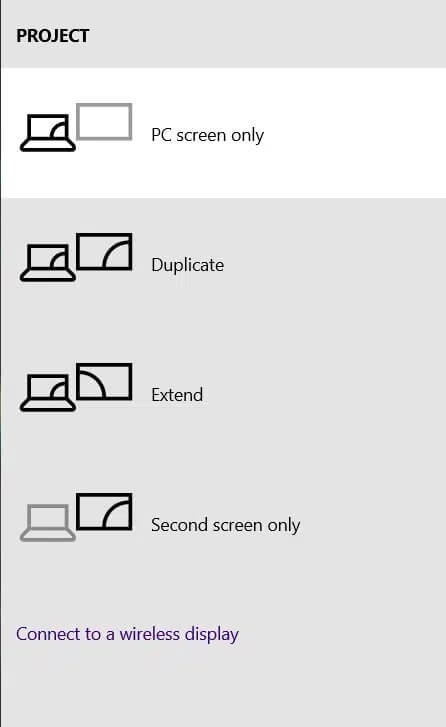 display-options كيفية إعداد 3 شاشات على جهاز كمبيوتر محمول