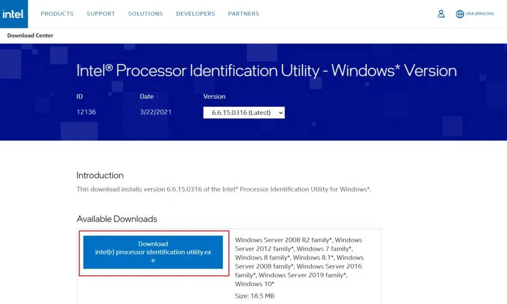 download-intel-processor-identification-utility-1024x614-1 كيفية التحقق من جيل معالجات إنتل للكمبيوتر المحمول