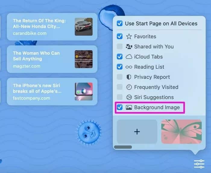 enable-background-image_2021-10-19-110747_935adec67b324b146ff212ec4c69054f أفضل 6 طرق لتخصيص Safari على Mac