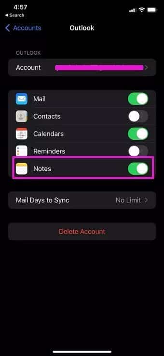 enable-notes_7c4a12eb7455b3a1ce1ef1cadcf29289-1 كيفية مزامنة Apple Notes مع OneNote