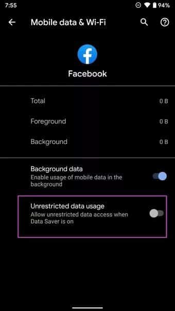 enable-unrestricted-data-usage_7c4a12eb7455b3a1ce1ef1cadcf29289 أفضل 9 طرق لإصلاح عدم تحميل الصور على Facebook
