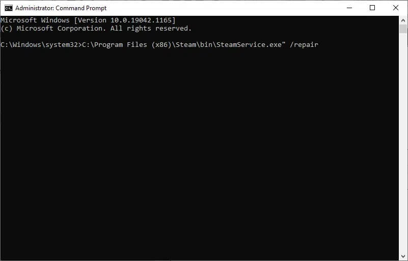 enter-the-following-command-and-hit-enter-c-prog 5 طرق لإصلاح عميل Steam