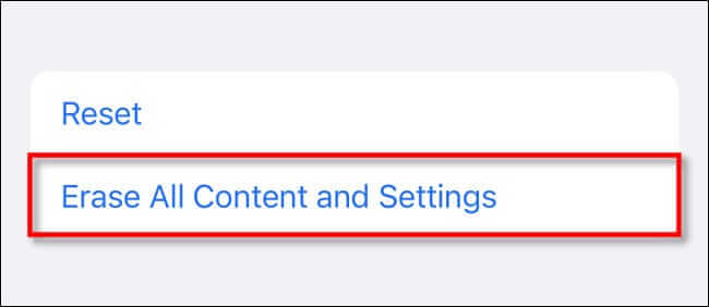 erase_all_content كيفية إعادة ضبط المصنع لجهاز iPhone أو iPad