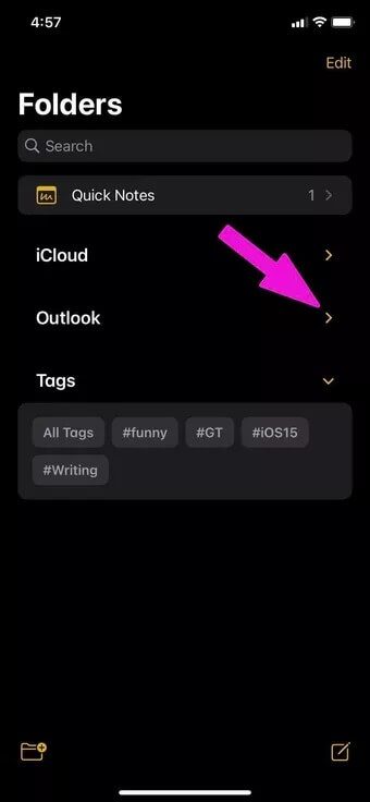 expand-outlook-menu_7c4a12eb7455b3a1ce1ef1cadcf29289-1 كيفية مزامنة Apple Notes مع OneNote
