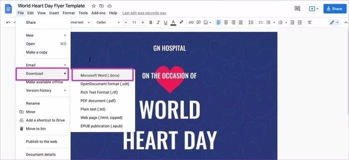 export-as-word-document_935adec67b324b146ff212ec4c69054f أفضل طريقتين لتحويل مستندات Google إلى JPEG