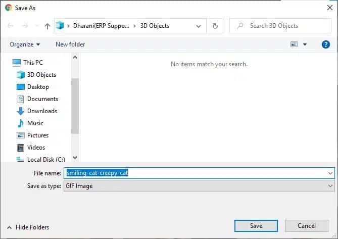 find-your-directory-to-save-the-files-and-rename-t كيفية تحميل GIF من GIPHY