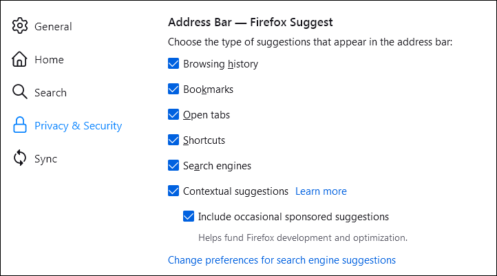 أضافت Firefox إعلانات في شريط البحث - %categories