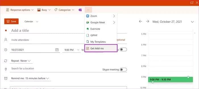 كيفية جدولة Google Meet في Microsoft Outlook - %categories