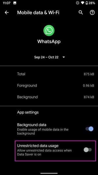 give-unrestricted-data-usage_7c4a12eb7455b3a1ce1ef1cadcf29289 أفضل 9 طرق لإصلاح عدم اتصال WhatsApp على Android